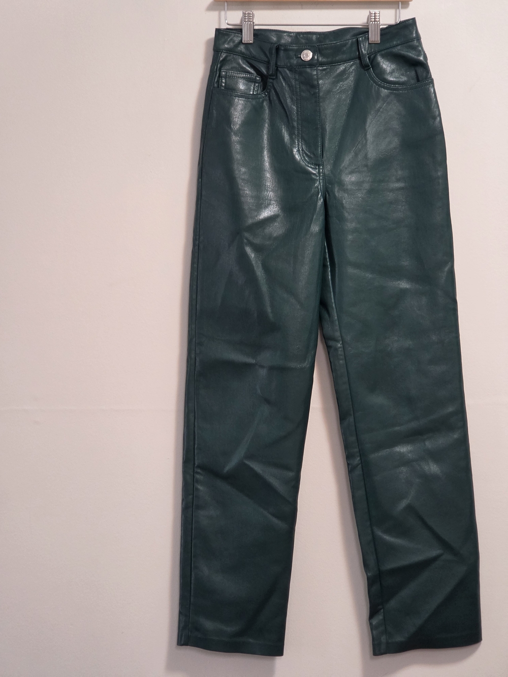 Aritzia Wilfred Teal Faux Leather Lined Garment